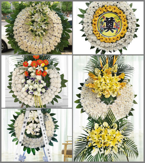 山东青岛即墨市龙泉街道俞家屯村花圈速递