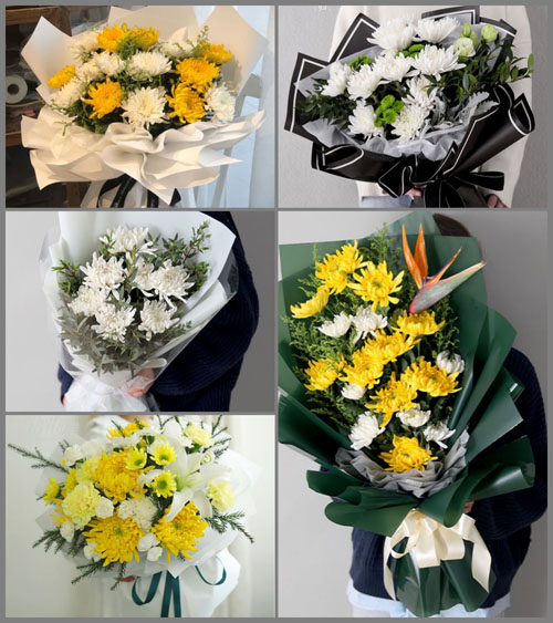 山东青岛即墨市龙泉街道俞家屯村白事花束代送